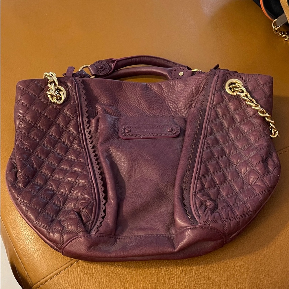 Elegant Purple Quilted Women's Bag
